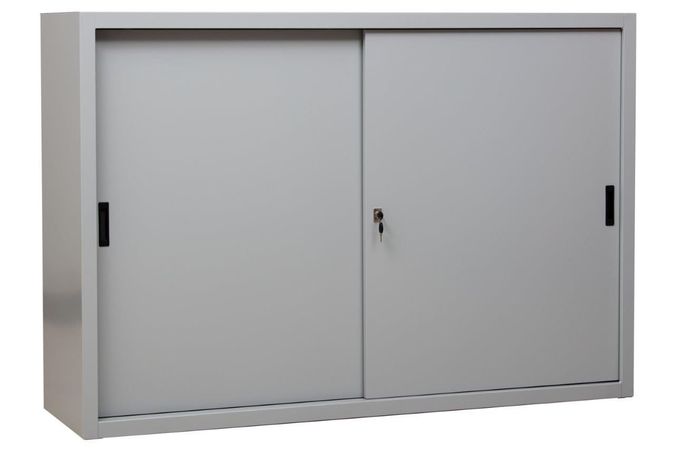 Aktenschrank | Schiebetürenschrank 109x160x45 GRAU