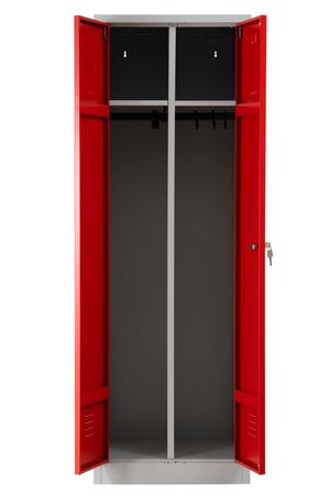 kleiserspind umekleidespind ral 3000 rot berufskleidung privatkleidung