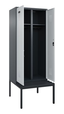 C+P Schwarz-Weiß-Spind Evolo PLUS