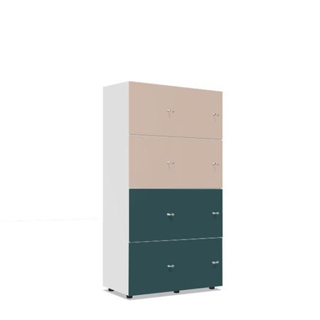 Schließfachschrank Postverteiler abschließbarer Holzschrank Kleingefachschrank Fächerschrank 8 Abteile