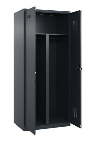 C+P PSA Schwarz-Weiß-Spind Evolo PLUS