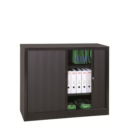 Aktenschrank | Rolladenschrank 105x120x46 SCHWARZ