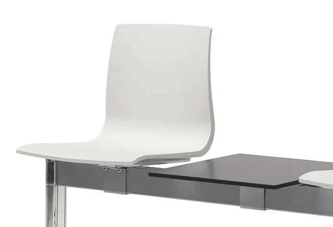 Traversenbank | Wartebank | 4 Sitze + Ablage 