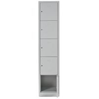 Schließfachschrank 5 Abteile 190x41,5x45 GRAU