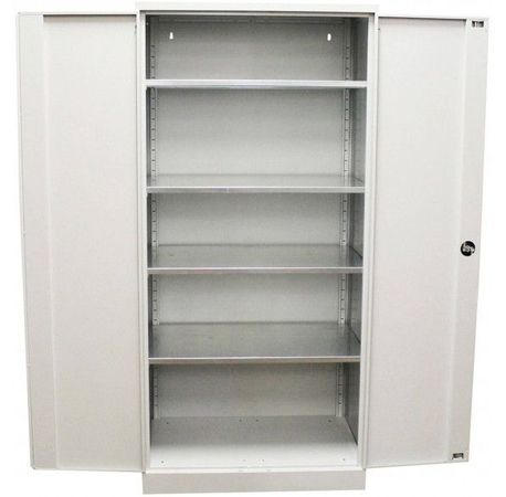 XXL Werkstattschrank verzinkt | Materialschrank GRAU 195x92x60 vollverzinkte Fachböden