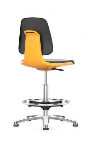 Arbeitsstuhl mit der Artikelnr. AS-LAB-HYGDES-GL-FR-KLM-SW