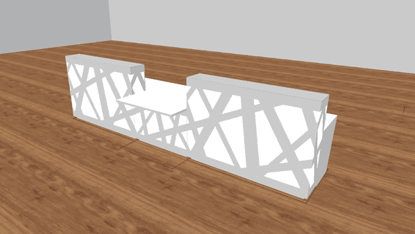 Anmeldung Rezeption Schreibtisch Empfangstheken Sitztheke