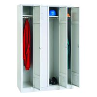 Spind mit 4 Abteilen 180x117x50 GRAU