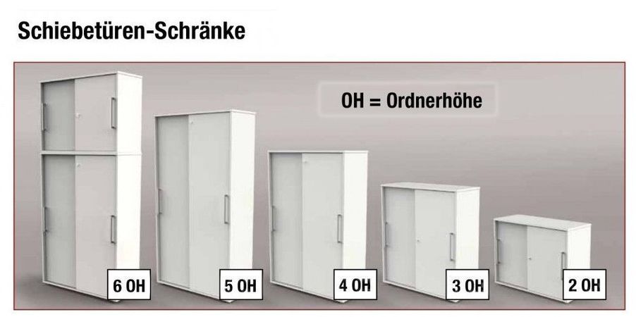 Schiebetürenschränke Aktenschränke Büroschränke weiß weiss Holzschränke