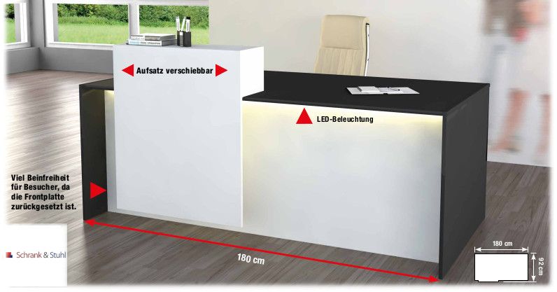 Empfangstisch Empfangstresen Theke Verkaufstheke  Salontheken