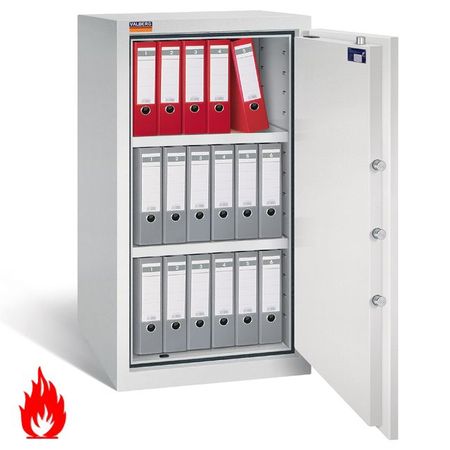 Sicherheitsschrank | Höhe: 122 cm | Klasse S2 lichtgrau