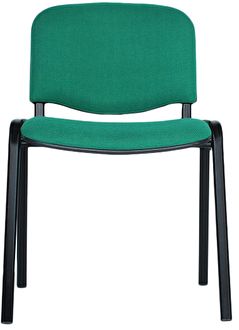 Stapelstuhl | Konferenzstuhl | Polsterstuhl | ISO CHAIR - SCHWARZ/GRÜN