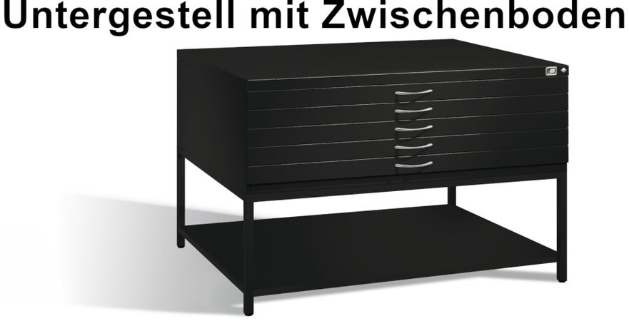 Untergestell mit Zwischenboden Grafikschrank