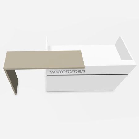 Empfangstheke Empfangstresen Counter Schreibtisch PC-Arbeitsplatz Eingangsbereich