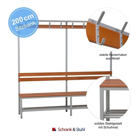 Sitzbank  Garderobenbank  Holzbank