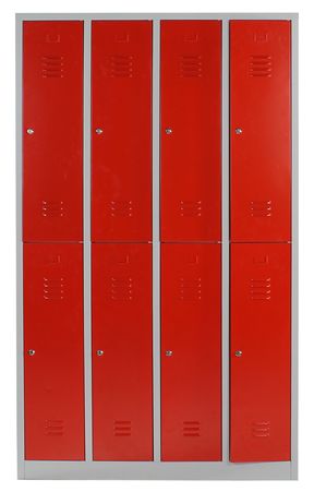 doppelstöckiger Spind mit Sitzbank