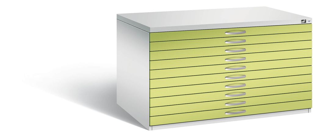 Grafikschrank grün pastellgrün