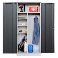 Mehrzweckschrank 195x92x42 GRAU/ANTHRAZIT