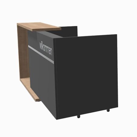 Empfangstresen Schreibtisch Verkaufsgespräch Beratungsplatz graphit dunkel anthrazit