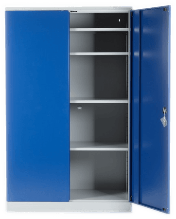 BIG BOX Stahlschrank 195x120x42 GRAU/BLAU