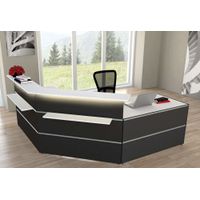 Empfangstheke Mono C-Form mit Beratungsplatz | 108 x 250 x 250 cm (HxBxT)