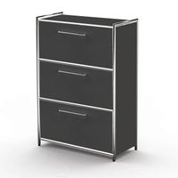 Chromeline Schubladenschrank 3 | 115 x 80 x 38 cm | Anthrazit, Weiß, Rot