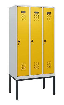 C+P Spind Evolo PLUS Gestell 3 Abteile 1950x900