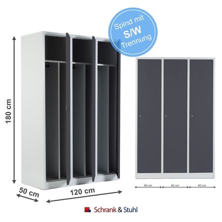  Metallspind Garderobenspind