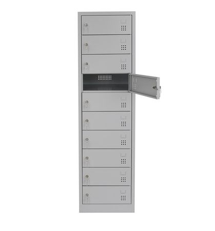 Schließfachschrank | Laptopschrank 10 Abteile 180x50x50