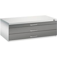 C+P Flachablageschrank 7100 DIN-A1 | Planschrank 3 Schübe | große Farbauswahl
