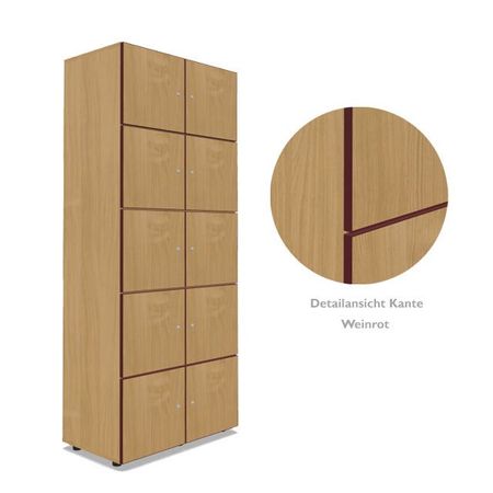 Büroschrank Sekretariat Postverteilschrank Schule Holzschrank Schließfachschrank