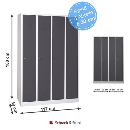 Zylinderschloss Umkleidespind Stahl abschließbar Schlüssel