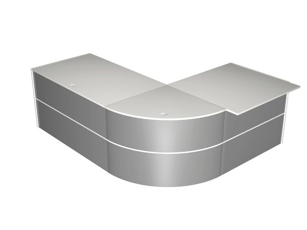 Grundtheke Rezeption Empfangstheke Counter Empfangstheke Anmeldung  Empfangstresen Informationsstand Rezeption Auskunft 