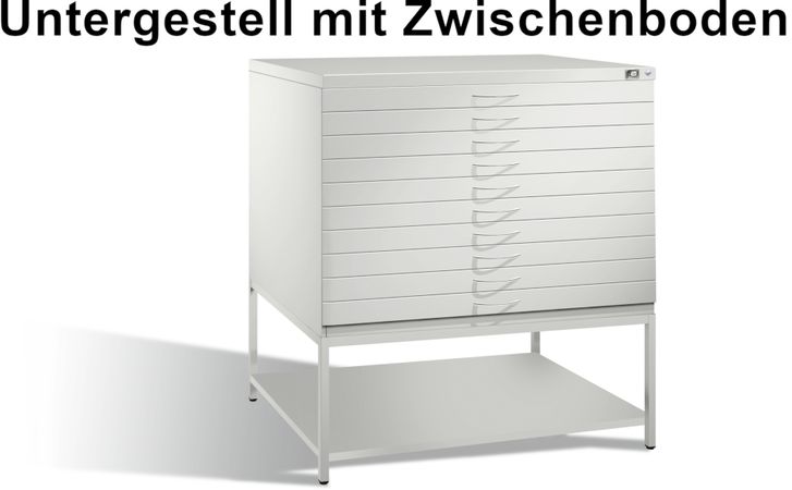 Untergestell mit Zwischenboden Grafikschrank