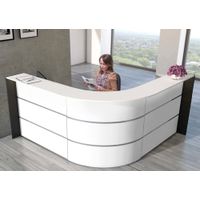 Winkeltheke Surround weiß | 112 x 232 x 232 cm (HxBxT)