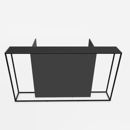 Empfangstresen Rezeption Anmeldung Counter Graphit Schwarz Dark-Monument