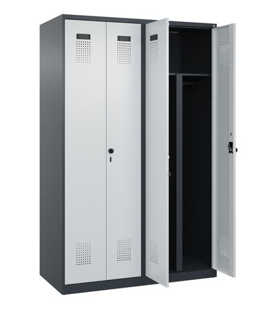 C+P PSA Schwarz-Weiß-Spind Evolo PLUS
