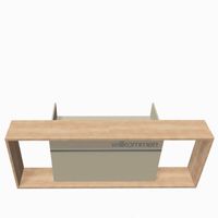 Empfangstheke GEO 3 - Typ 2U - wahlweise mit Schriftzug | Beige