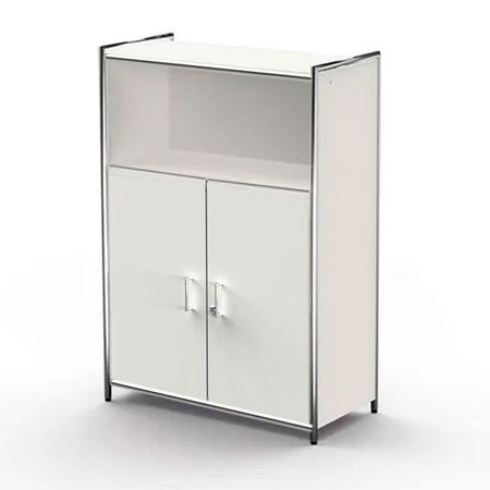 Chromeline Sidboard in 3 Ordnerhöhen mit Flügeltüren | 115 x 80 x 38 cm | in Anthrazit oder Weiß