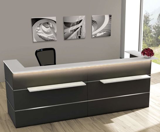 Empfangstresen Mono 9 | 108 x 300 x 92 cm (HxBxT)