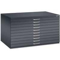 C+P Flachablageschrank 7200 DIN-A0 | Planschrank 10 Schübe | große Farbauswahl