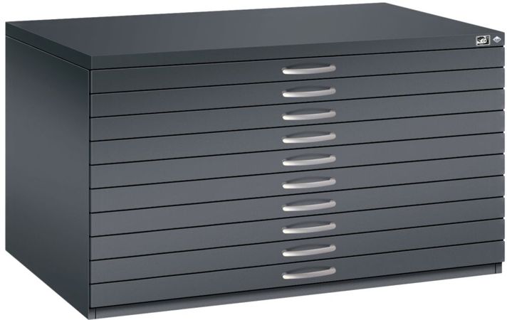 C+P Flachablageschrank 7200 DIN-A0 | Planschrank 10 Schübe | GROßE FARBAUSWAHL