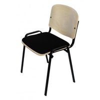 Stapelstuhl | Holzstuhl | Polsterstuhl | ISO-WOOD - BUCHE/SCHWARZ