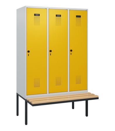 C+P Spind Evolo PLUS Bank 3 Abteile 1950x1200x8