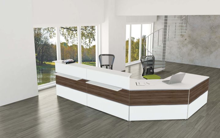 Empfangstheke Anmeldung  Empfangstresen Informationsstand Rezeption Auskunft 