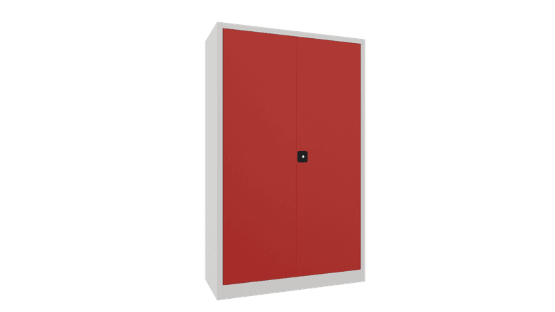 PAVOY Sportgeräteschrank | Ballschrank mit Flügeltüren | 195 x 150 x 50 cm mit Vollblech- oder Lochfeldtüren | große Farbauswahl