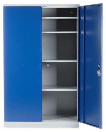 BIG BOX Stahlschrank 195x120x42 GRAU/BLAU 