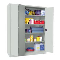 PAVOY Falttürenschrank | Werkstattschrank | 195 x 150 x 60 | mit 4 lackierten oder verzinkten Fachböden | große Farbauswahl