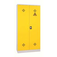 Lagerung Desinfektionsmittel | Schrank zur Lagerung von Desinfektionsmittel GRAU/GELB