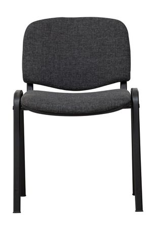 Stapelstuhl | Konferenzstuhl | Polsterstuhl | ISO CHAIR - Schwarz/Anthrazit